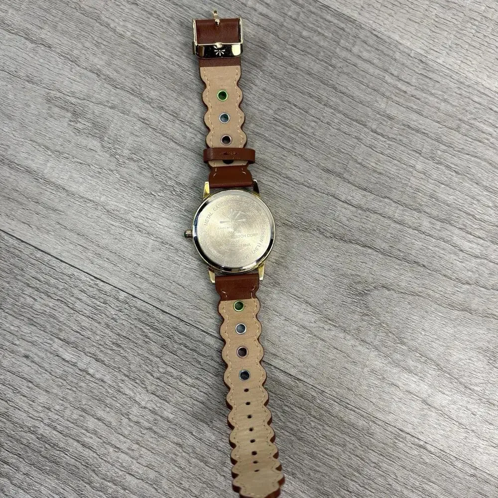 Isaac Mizrahi x Crayola Designer Watch - Gold Tone & Colorful Grommet Leather - Picture 10 of 11